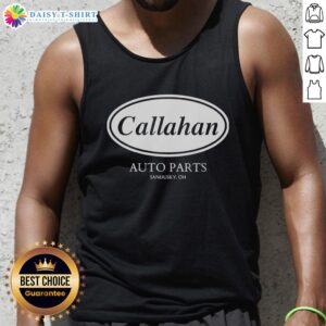 Nice Callahan Auto Parts tank top featuring a bold logo, perfect for Sandusky, OH automotive enthusiasts.