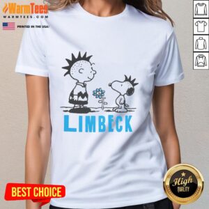 Cute Peanuts Snoopy Punx Limpeck ladies tee featuring a playful Snoopy design perfect for Peanuts fans.