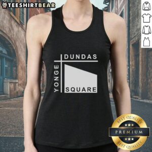 Stylish tank top featuring Yonge-Dundas Square design, perfect for summer wear and showcasing Toronto's vibrant culture.
