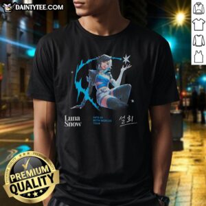 Nice Marvel Rivals Luna Snow World Tour T-Shirt featuring vibrant graphics and a stylish design for fans.