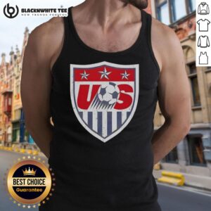 Good U.S. Soccer retro emblem logo tank top featuring a vintage design for soccer fans and enthusiasts.