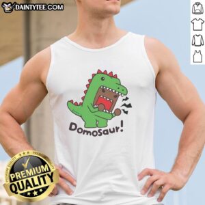 Nice Domo Domosaur tank top featuring a vibrant design of the iconic character on a stylish background.