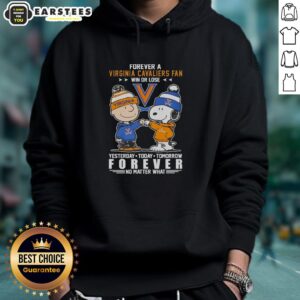 Awesome Virginia Cavaliers Snoopy and Charlie Brown hoodie for fans, celebrating team spirit win or lose.