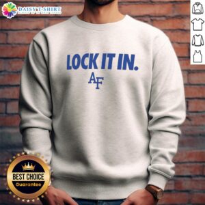 Alt Text: Hot Air Force Falcons 2026 Lock It In Sweatshirt featuring a stylish design for fans and supporters.