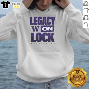 Premium Washington Huskies NCAA 2026 Legacy On Lock On Hoodie in purple, showcasing team spirit and comfort.