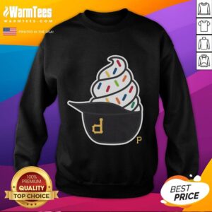 Cozy Nice Pittsburgh Pirates ice cream sweatshirt featuring vibrant team colors and logo, perfect for fans.