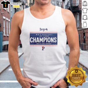 2026 Premium Ivy League Men's Basketball Tournament Champs tank top showcasing team pride and athletic style.