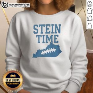 Alt Text: Awesome Will Stein Time Kentucky State Football sweatshirt in green, perfect for game day and fan apparel.