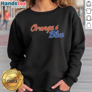 Nice orange and blue Florida Gators sweatshirt featuring team logo, perfect for fans and game day wear.