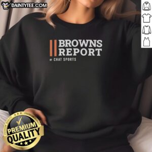 Hot Cleveland Broncos Breakdown by Chat Sports sweatshirt featuring team logo and vibrant colors, perfect for fans.