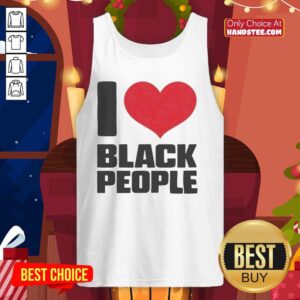 Premium Kirsten Vangsness 'I Love Black People' tank top featuring a stylish design, perfect for casual wear and activism.