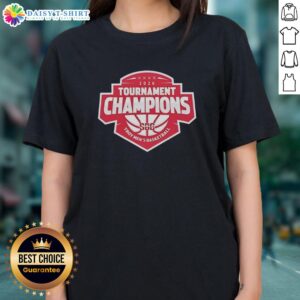 Alt Text: Top Troy Trojans 2026 Sun Belt Conference Men's Basketball Tournament Champions Ladies Tee, showcasing team pride.