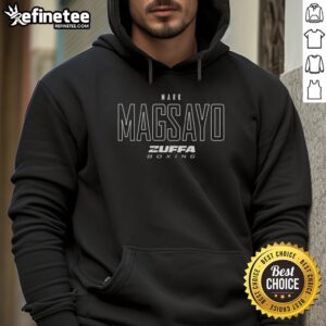 Original Mark Magsayo Zuffa Boxing Elite Hoodie featuring stylish design and vibrant colors, perfect for boxing fans.