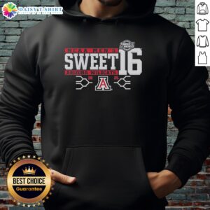 Hot Arizona Wildcats 2025 Sweet 16 Bound Hoodie in vibrant colors, perfect for fans celebrating their team's success.