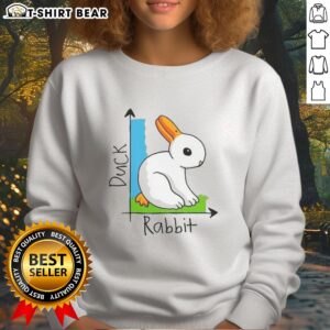 Stylish top duck and rabbit sweatshirt featuring a playful design, perfect for casual wear and animal lovers.