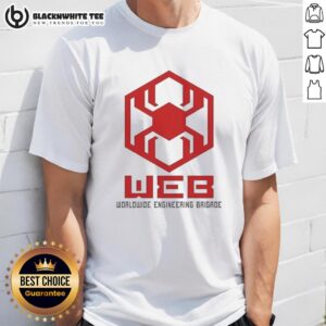 Good Web Worldwide Engineering Brigade T-Shirt featuring a unique design and vibrant colors, perfect for tech enthusiasts.