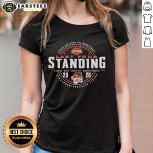 Awesome Strasburg Franklin Tigers 2026 OHSAA Girls Basketball Division 7 Last Four Standing Ladies Tee shirt design.