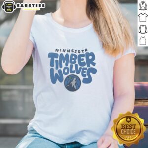 Awesome Minnesota Timberwolves bubble ladies tee featuring vibrant team colors and stylish design for fans.