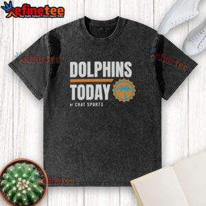 Premium Miami Dolphins Today by Chat Sports washed t-shirt in vibrant colors, perfect for fans and casual wear.