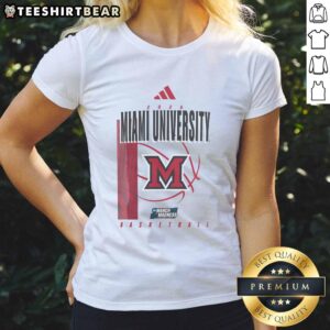 Good Miami Redhawks March Madness ladies tee featuring vibrant team colors and stylish design for fans and supporters.