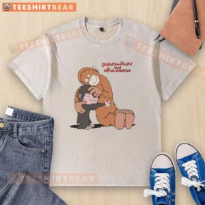 Alt Text: Nice Punch Kun and Ora Mama washed t-shirt featuring vibrant graphics and comfortable fit, perfect for casual wear.