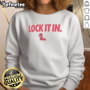 Alt Text: Good Ole Miss Rebels 2026 Lock It In Sweatshirt in navy blue, showcasing team spirit and comfort for fans.