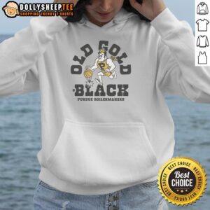 Vintage Purdue Boilermakers homefield basketball hoodie in black, showcasing team logo and classic design.