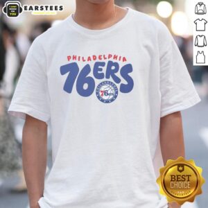 Awesome Philadelphia 76ers bubble t-shirt featuring vibrant graphics and a stylish design for fans of the NBA team.