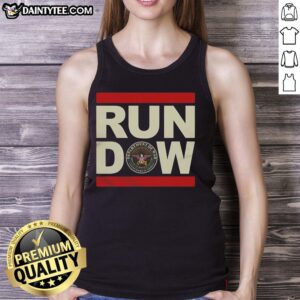 Hot Run Dow United States Department of War tank top featuring a bold graphic design and military-inspired style.