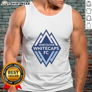Awesome Vancouver Whitecaps FC primary logo tank top featuring the team emblem in vibrant colors, perfect for fans.