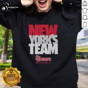 Premium New York's Team St. John's Red Storm sweatshirt featuring bold graphics and soft fabric for ultimate comfort.