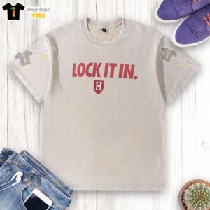 Top Harvard Crimson 2026 Lock It In washed t-shirt in vibrant crimson color, perfect for fans and alumni.