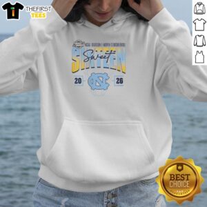 Nice North Carolina Tar Heels Madness Sweet 16 NCAA Division I Women's Basketball Tournament hoodie displayed on a hanger.