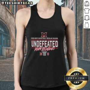 Hot Miami Redhawks 2026 Men's Basketball Undefeated Regular Season T-Shirt - Image 5