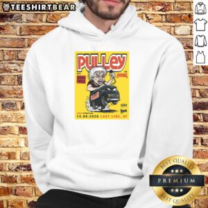 Nice Pulley Last by Schachermayer Linz poster design on a hoodie, showcasing stylish graphics and vibrant colors.