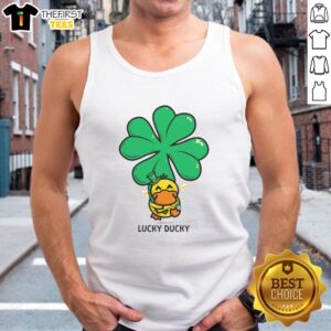 Original Lucky Ducky Tank Top featuring a vibrant design with playful ducks, perfect for casual summer wear.