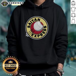 Awesome Saiyan Express Hoodie featuring vibrant colors and a stylish design, perfect for anime fans and casual wear.