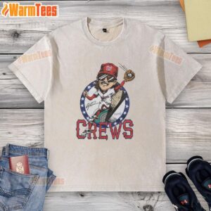 Awesome Nationals Dylan Crews Signature Washed T-Shirt featuring a stylish design and comfortable fit for fans.