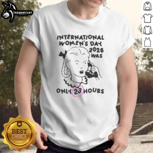 Official International Women's Day 2026 T-shirt featuring unique design celebrating women's achievements and empowerment.