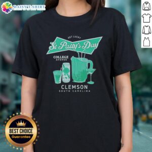 St. Patty's Day ladies tee from Nice Get Lucky, College Avenue, Clemson, South Carolina, perfect for celebrating in Tiger Town.