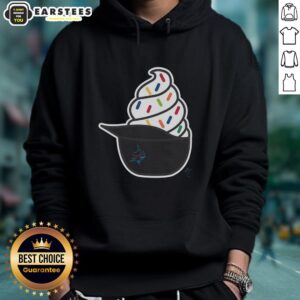Official Miami Marlins ice cream hoodie featuring a vibrant design, perfect for fans and stylish casual wear.