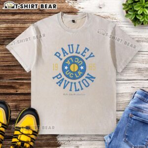 1995 UCLA Nell and John Wooden Court T-shirt featuring Pauley Pavilion Indoor Arena design, perfect for fans.