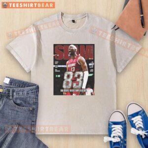 Hot Bam Adebayo Miami Heat Basketball 83-Point Slam featured on a stylish 261 Magazine washed t-shirt design.