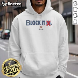Awesome Virginia Cavaliers Block It Hoodie featuring team colors and logo, perfect for fans and game days.