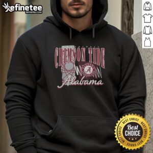 Premium Alabama Crimson Tide basketball graphic hoodie featuring team logo and stylish design for fans.
