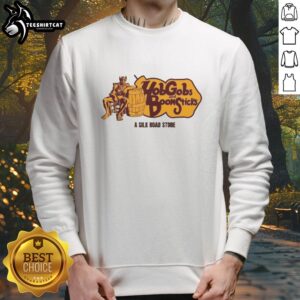 Premium Hobgobs and Boom Sticks sweatshirt from Silk Road Store, featuring vibrant design and comfortable fit.