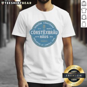 Alt Text: Official Constexbrau T-Shirt featuring 'Genuine Constexpr Evaluated At Compile Time' design, established 2011.