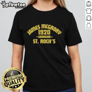 Original James McGrory 1920 Garngad St. Roch's Ladies Tee featuring vintage design and historical significance.
