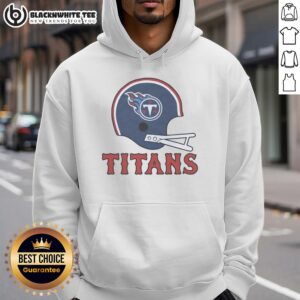 Top Tennessee Titans football logo on a big helmet hoodie, perfect for fans showing team spirit.
