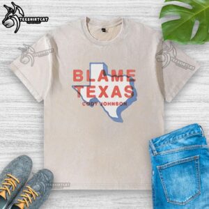 Cody Johnson Nice Blame Texas washed t-shirt featuring a vintage design, perfect for country music fans.